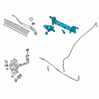 OEM 2019 Toyota Yaris Motor & Link Assembly, F Diagram - 85010-WB002