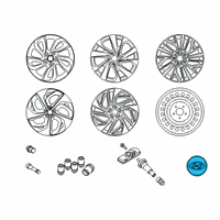 OEM 2016 Hyundai Tucson Wheel Hub Cap Assembly Diagram - 52960-D3100