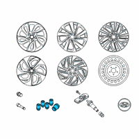 OEM 2018 Hyundai Elantra GT Wheel Locks Diagram - U8440-00501