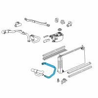 OEM 2001 Ford Taurus Overflow Hose Diagram - 4F1Z-8A519-A