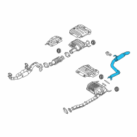 OEM 2008 Hyundai Entourage Pipe-Tail Diagram - 28750-4D100