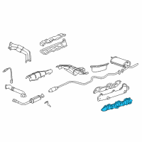 OEM Oldsmobile Cutlass Shield-Exhaust Manifold Heat Diagram - 24507458