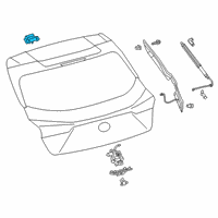 OEM 2020 Lexus UX250h Hinge Assembly, Back Doo Diagram - 68810-76080