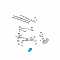 OEM Honda Fit Washer, Pivot Diagram - 76561-TF0-E01