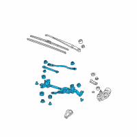 OEM Honda Fit Link, FR. Wiper Diagram - 76530-TK6-A01