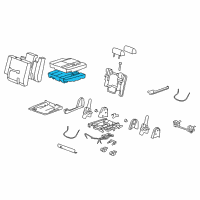 OEM 2011 Chevrolet Tahoe Pad Asm-Rear Seat #2 Cushion Diagram - 22771059