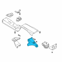 OEM 2000 Chevrolet Tracker Bracket, Engine Front Mounting, LH (On Esn) Diagram - 30020644