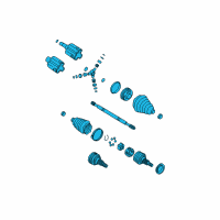 OEM Oldsmobile Intrigue Front Wheel Drive Shaft Kit Diagram - 26047914