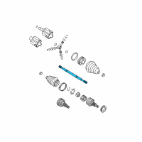 OEM 1998 Oldsmobile Intrigue Axle Shaft Diagram - 26040548