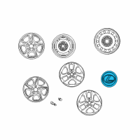 OEM 2001 Lexus ES300 Ornament Sub-Assy, Wheel Hub Diagram - 42603-33080