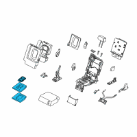 OEM 2006 Nissan Armada Rear Seat Armrest Assembly Diagram - 88710-ZC51A