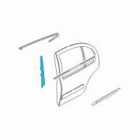 OEM 2004 Infiniti I35 Tape-Rear Door Outside, R Diagram - 82812-2Y010