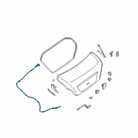 OEM 2009 Nissan Altima Cable-Trunk Lid Opener Diagram - 84652-JA000