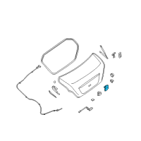 OEM Nissan Maxima Trunk Lock Assembly Diagram - 84630-9N00A