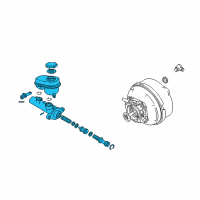 OEM 2005 Cadillac CTS Cylinder Asm, Brake Master Diagram - 19209229