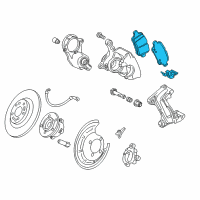 OEM Chevrolet Bolt EV Rear Pads Diagram - 42679627