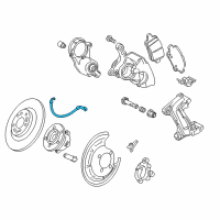 OEM 2022 Chevrolet Bolt EUV Brake Hose Diagram - 42341812