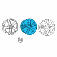 OEM Dodge Durango Wheel-Aluminum Diagram - 1SZ24GSAAB