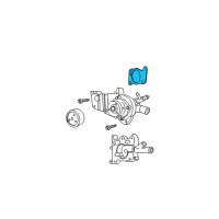 OEM Ford Water Pump Assembly Gasket Diagram - F8RZ-8507-CA