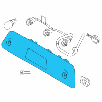 OEM 2010 Ford F-150 High Mount Lamp Diagram - AL3Z-13A613-E