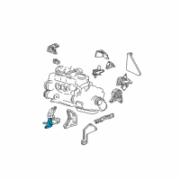 OEM 2003 Chrysler Voyager Support-Engine Mount Diagram - 4861295AB