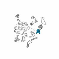 OEM Chrysler Voyager Support-Engine Mount Diagram - 4861269AD