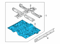 OEM Hyundai Tucson Floor Pan Diagram - 65101P0400