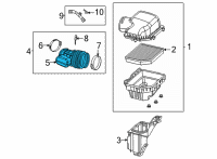 OEM Dodge Durango Clean Air Duct Diagram - 53011076AA