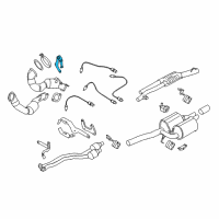 OEM 2010 BMW 528i xDrive Holder Catalytic Converter Near Engine Diagram - 18-20-7-553-610