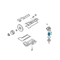 OEM 2010 BMW M6 Oil Filter Element Set Diagram - 11-42-7-840-594