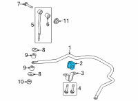 OEM 2021 Ford E-350 Super Duty Bushings Diagram - D8TZ-5493-A