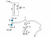 OEM 2016 Ford E-350 Super Duty Stabilizer Link Insulator Diagram - FOTZ-5493-A