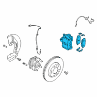 OEM 2022 Hyundai Kona Electric Brake Assembly-FR, RH Diagram - 58130-J9050