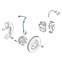 OEM 2022 Hyundai Kona Electric Sensor Assembly-Wheel Speed, LH Diagram - 58930-J9000