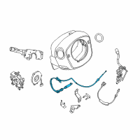 OEM 2019 Nissan NV1500 Control Cable Assembly Diagram - 34935-9JJ0A