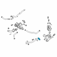 OEM 2021 Hyundai Accent Gasket-EGR Pipe Diagram - 28493-2E900