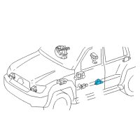 OEM 2020 Lexus LX570 Sensor, Side Air Bag Diagram - 89831-60050