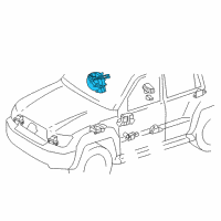 OEM 2017 Toyota Land Cruiser Clock Spring Diagram - 84307-60150