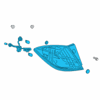 OEM Chevrolet Cruze Tail Lamp Assembly Diagram - 39124812