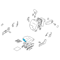 OEM Nissan Cube Pad Assy-Cushion, Front Seat Diagram - 87311-1FH0A
