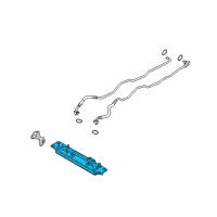 OEM 2015 BMW X5 Transmission Oil Cooler Heat Exchanger Diagram - 17-21-7-589-522