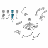 OEM 2014 Honda Civic Filter Set, Fuel Diagram - 17048-TR0-A10