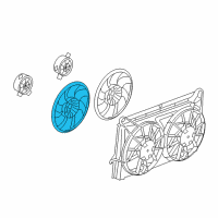 OEM GMC Yukon XL 2500 Fan Blade Diagram - 15780794