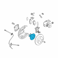 OEM Saturn Astra Rear Wheel Bearing Diagram - 93178626