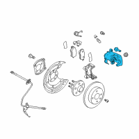 OEM Saturn Caliper Diagram - 93179158