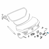 OEM 2015 BMW 650i xDrive Bowden Cable Diagram - 51-24-7-249-683