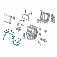 OEM Honda Sub-Wire Harn A/C Diagram - 80650-TLA-A52