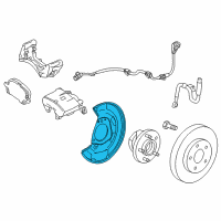 OEM 2014 Chevrolet Cruze Splash Shield Diagram - 13324456