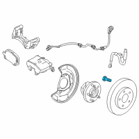 OEM 2018 Chevrolet Spark Wheel Bolt Diagram - 9599302