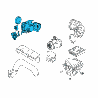 OEM 1997 BMW 318is Throttle Body Diagram - 13-54-1-247-756